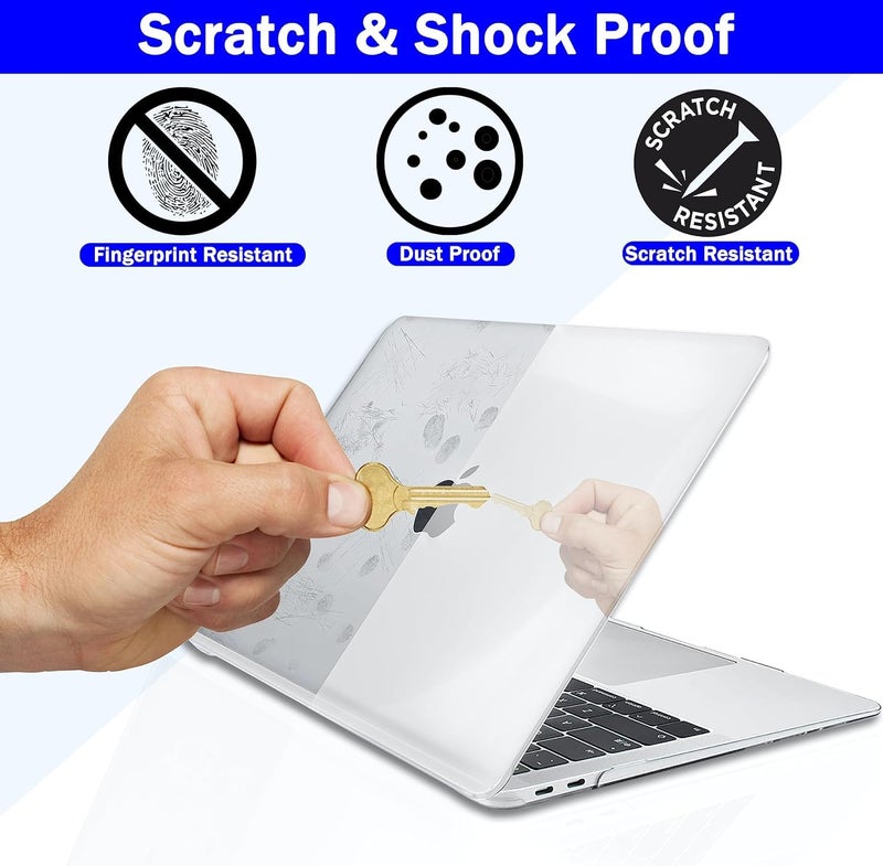 GIOIA BAZAAR Case for MacBook Air 15 inch 2023 2024 Release M3 A3114 M2 A2941 Liquid Retina Display Chip Crystal Clear Case with Liquid Retina Display, Plastic Hard Shell, (Design34) - Image 5