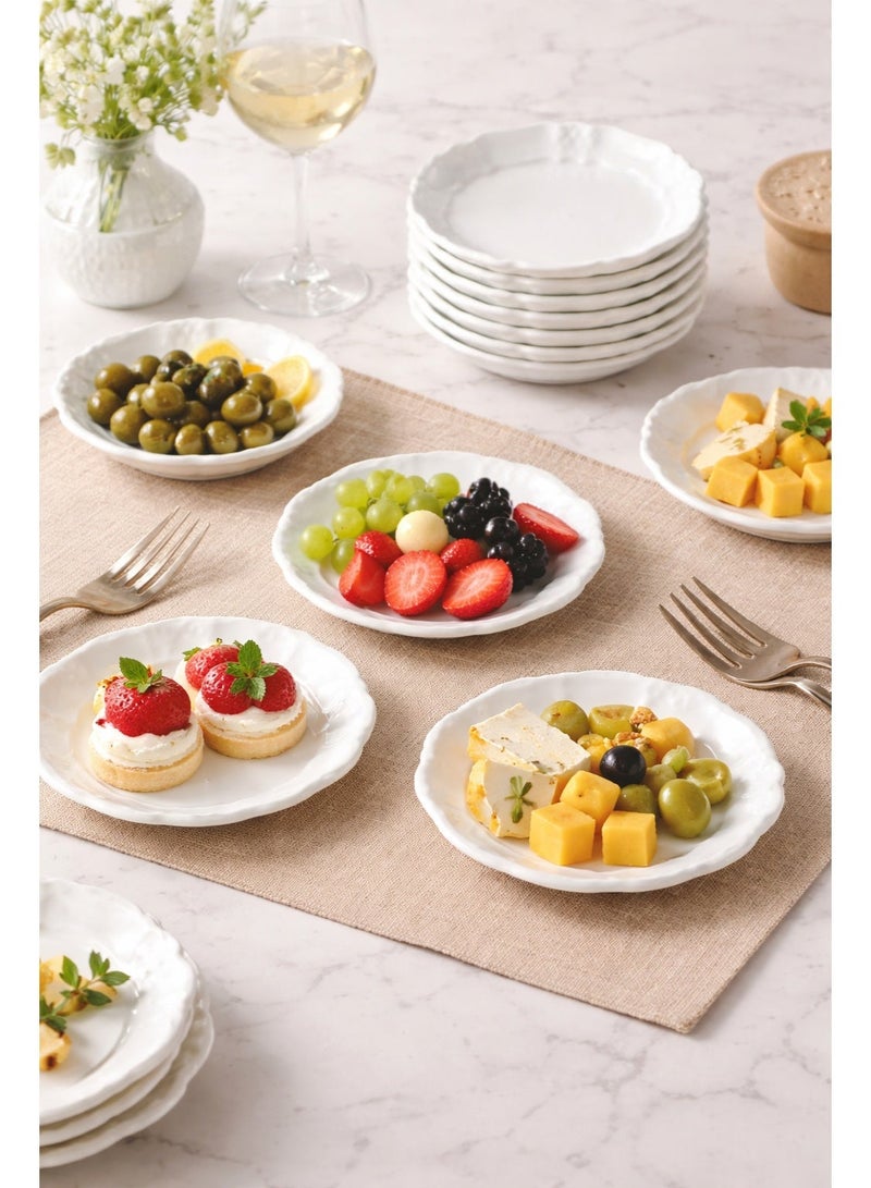 Dania 🏺 Multi-purpose porcelain dinnerware set – 12 pieces | 10.5 cm size ✨🤍 - Image 1