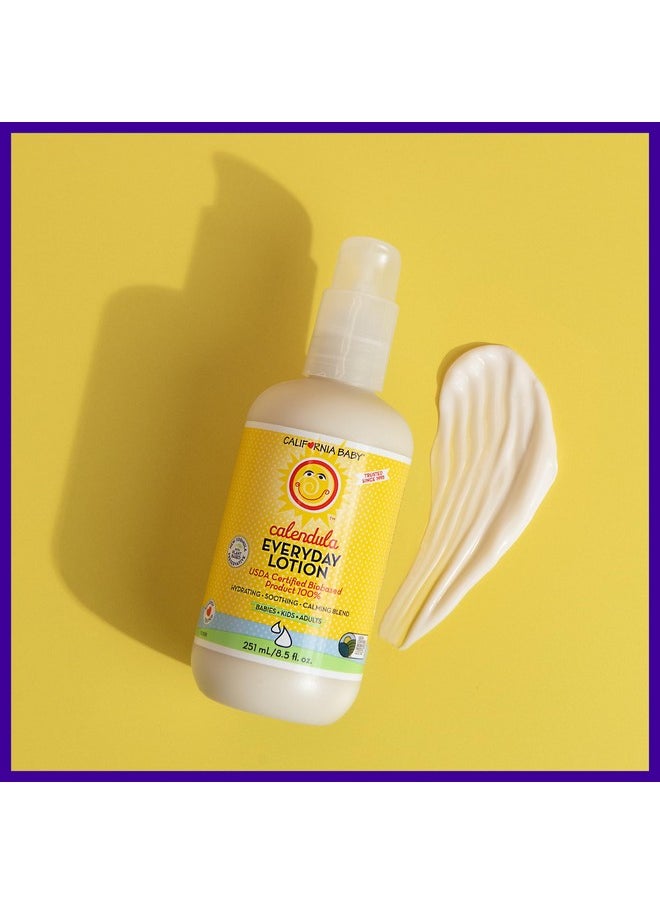 California Baby Calendula Lotion 100% Plantbased Very Soothing Baby Lotion For Sensitive Skin Lavender Kids Lotion Allergy Friendly Organic Calendula + Aloe Vera 251 Ml / 8.5 Oz.  - Image 4
