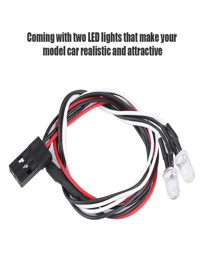 Dilwe RC Car Front Bumper, RC Crawler Steel Front Bumper with LED Lights for Axial SCX10 90046 Remote Control Car Replacement Upgrade Part Accessory - Image 5