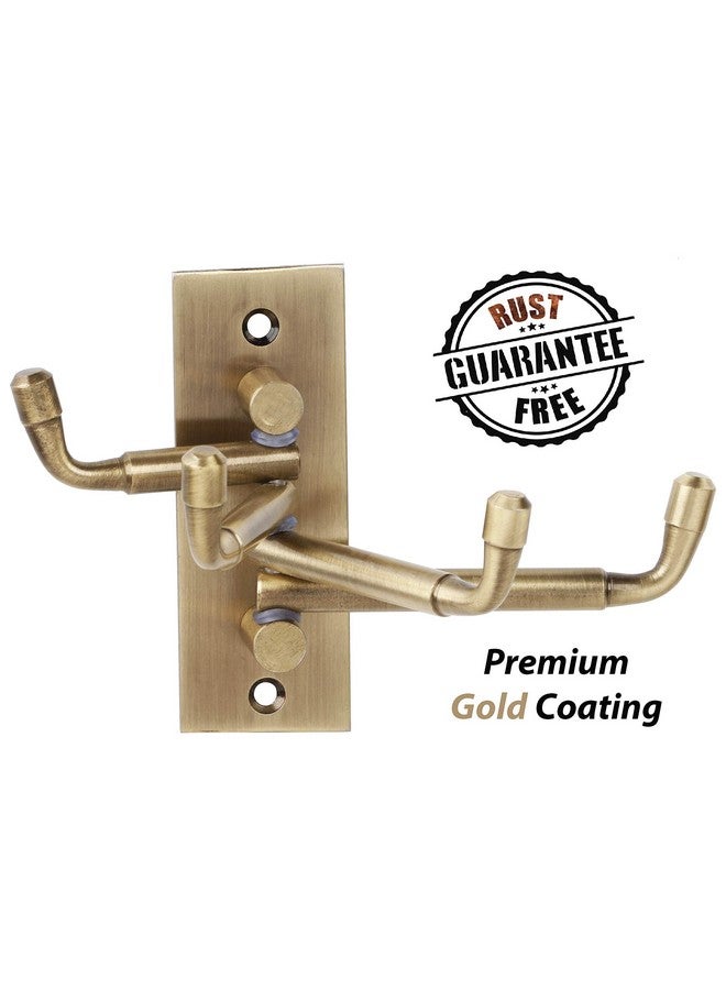 DOCOSS -Pack of 4-Stainless Steel Flexible Antique Brass Bathroom Hanger Cloth Hooks Wall Hook Door Robe Hooks for Hanging Keys,Clothes,Towel Steel Hook - Image 2