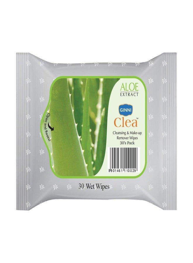 GINNI CLEA Wet Wipes, Cleansing & Makeup Remover Wipes, Wet Tissues for Face Moisturizing With Aloe Vera Goodness (90 WIpes) - Image 2