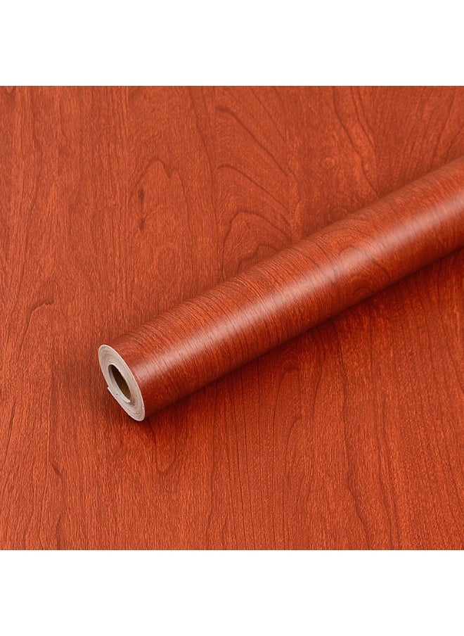 Anna 45cm x 5m Waterproof, Moisture-Proof, and Oil-Proof Faux Wood Grain Self-Adhesive Wallpaper for Home Renovation  - Image 1