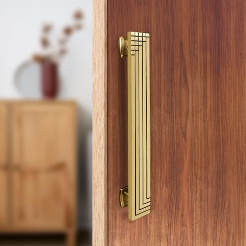 VOLO Antique Finish Door Handle for Main Doors - Pull-Push Handle for Wooden and Glass Doors in Home, Hotel, Office (Model SAM-04) (1, 300MM) - Image 1
