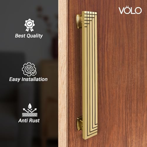 VOLO Antique Finish Door Handle for Main Doors - Pull-Push Handle for Wooden and Glass Doors in Home, Hotel, Office (Model SAM-04) (1, 300MM) - Image 5