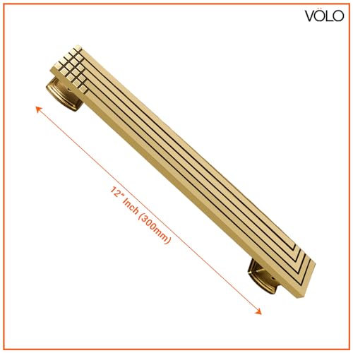 VOLO Antique Finish Door Handle for Main Doors - Pull-Push Handle for Wooden and Glass Doors in Home, Hotel, Office (Model SAM-04) (1, 300MM) - Image 2