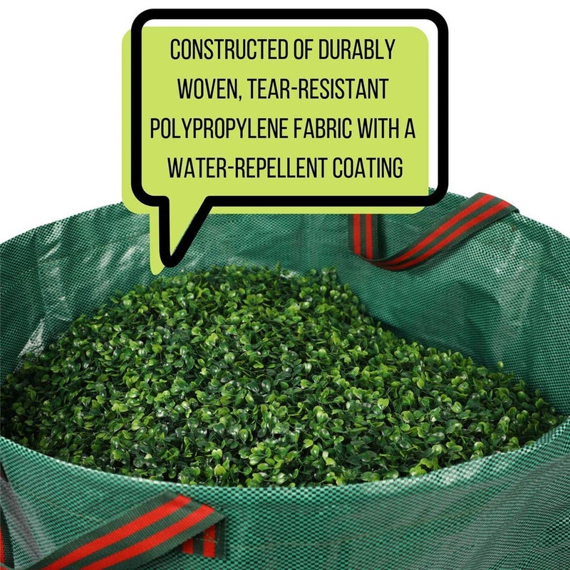 IME Garden Yard Waste Bags Sacks, Reuseable Gardening Lawn Leaf Bag Garden Tote Debris Container Pop up Grass Bin Landscape Pool Leaves Collector,60 Liter  - Image 3