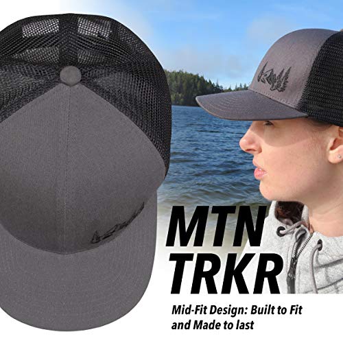Grace Folly Trucker Hat for Men or Women- Many Cool Designs (Mountain- Gray) - Image 5
