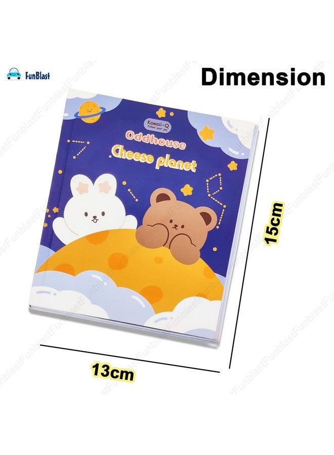 FunBlast Sticker Book Set - 30 Sheets/540+ Aesthetic Stickers, Cheese Planet Booklet, Retro Decorative Stickers for Scrapbook, Stickers for Project, Japanese Style Stickers, Journals, Scrapbooking (A) - Image 2