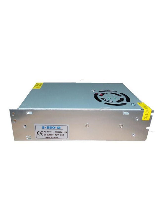 Smps Power Supply 12V/20A Regulated (Engineering Projects) Not For Car Battery Charger/Inverter Silver  - Image 3
