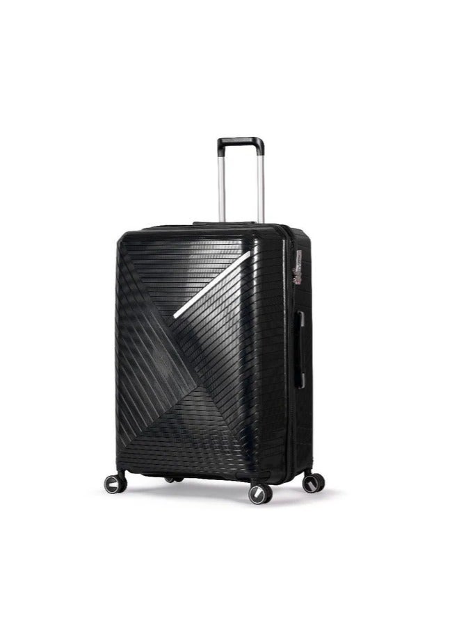 ميلانو طقم شنط سفر 3 قطع ميلانوغير قابلة للكسر مع قفل تي اس ايه، 4 عجلات دوارة صامتة، سحاب مزدوج قابل للتوسيع -، أكريلونيتريل بوتادين ستايرين (ABS) مقاسات (20",24",28" ) (اسود ) - Image 3