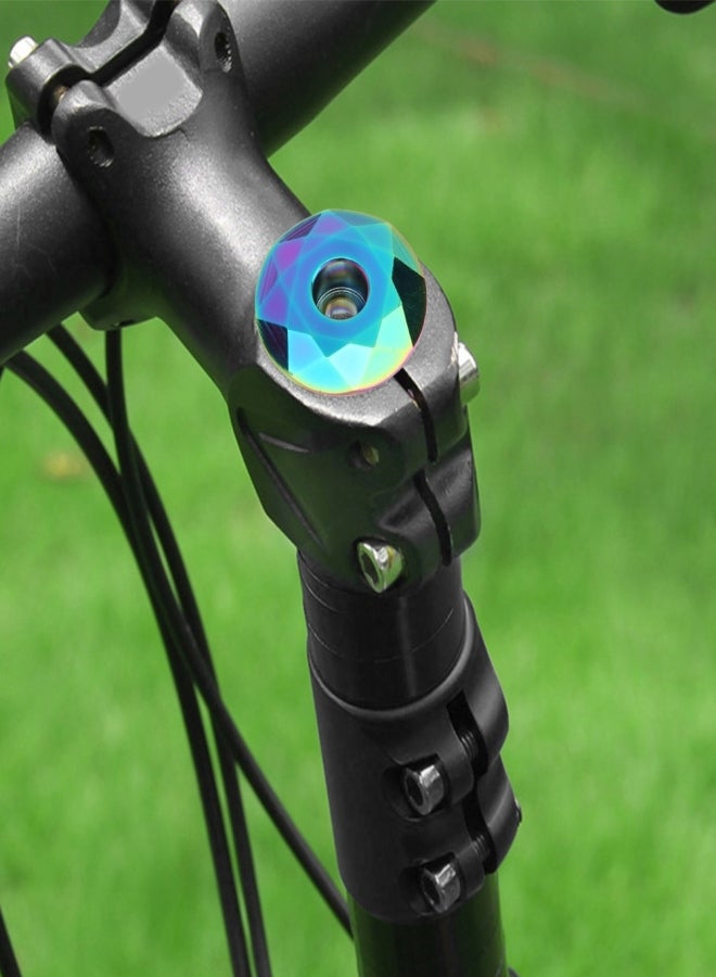 MEROCA Aluminium Alloy Mountain Bike Headset Stem Top Cap Titanizing Cover Bicycle Modification Accessoriescolorful - Image 2