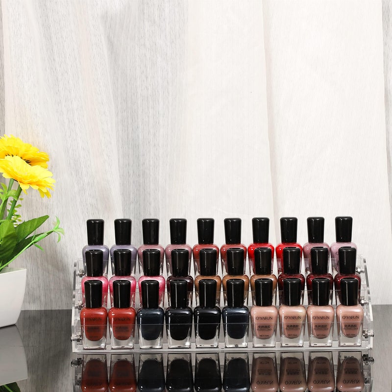 Cq acrylic 3 Layers Nail Polish Organizers And Storage,Clear Nail Polish Display Rack and Suitable for Sunglasses Holder and Sunglass Display - Image 5