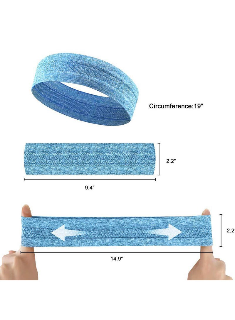 Generic Men Women Sweat Wicking Sports Headband  - Image 3