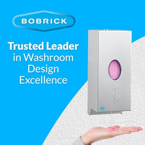 Bobrick B-2012 Automatic Wall-Mounted Liquid Soap Dispenser, Stainless Steel, 30 Fl Oz Capacity - Image 5