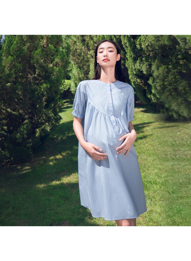 Bornbay فساتين الحمل 2025 صيف رقيقة فضفاضة بحجم زائد فساتين للرضاعة ملابس للرحلات - Image 5