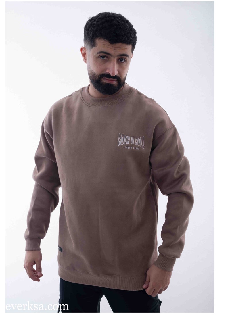Everest Men's Brown Suede Sweater  - Image 1