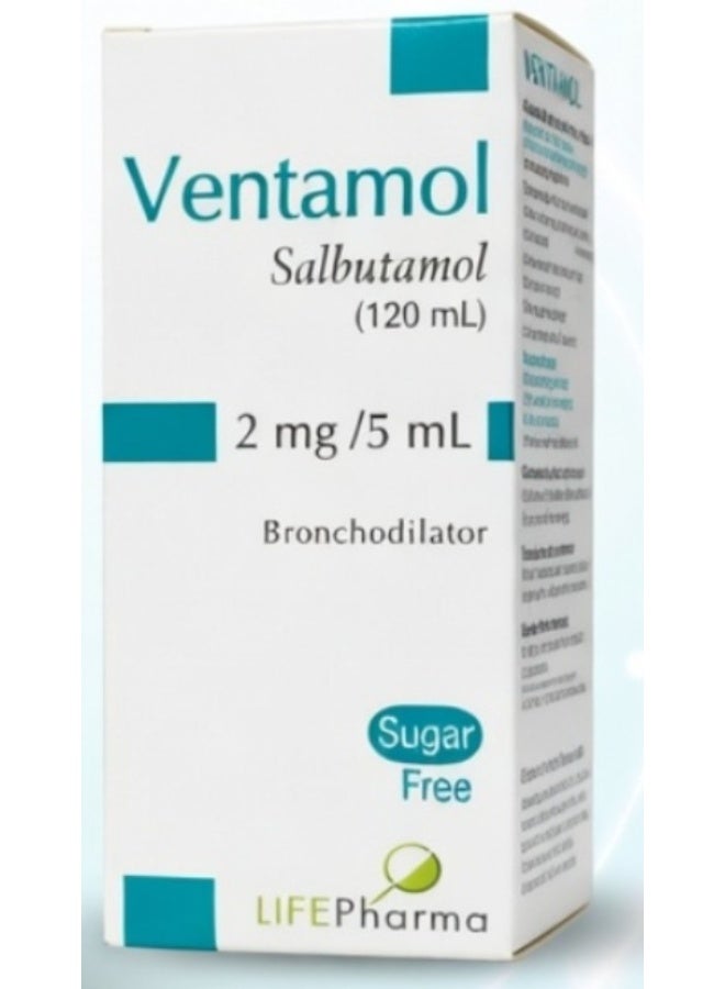 Ventamol 2mg/5ml Syrup 120ml