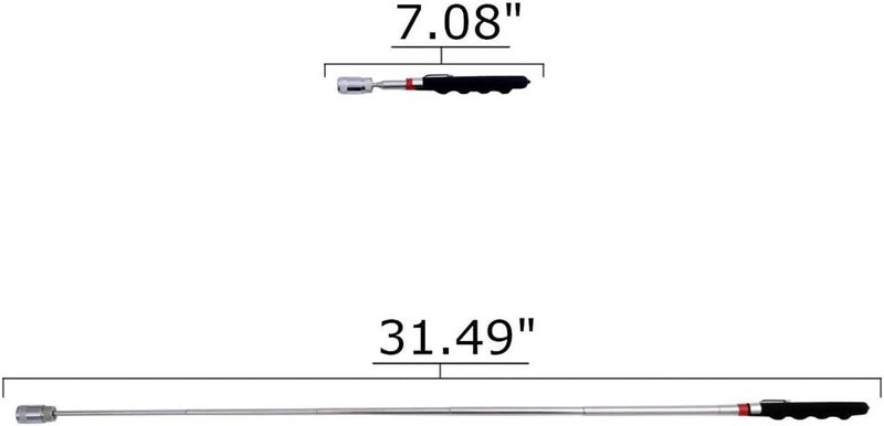 Ailenyun Telescopic Inspection Mirror, Round Mirror (Diameter 5mm / 1.96in). Telescopic Magnetic Pickup with LED Lights. Directional Magnetic Pickup with LED Light. 3-in-1 Tool Set. - Image 4