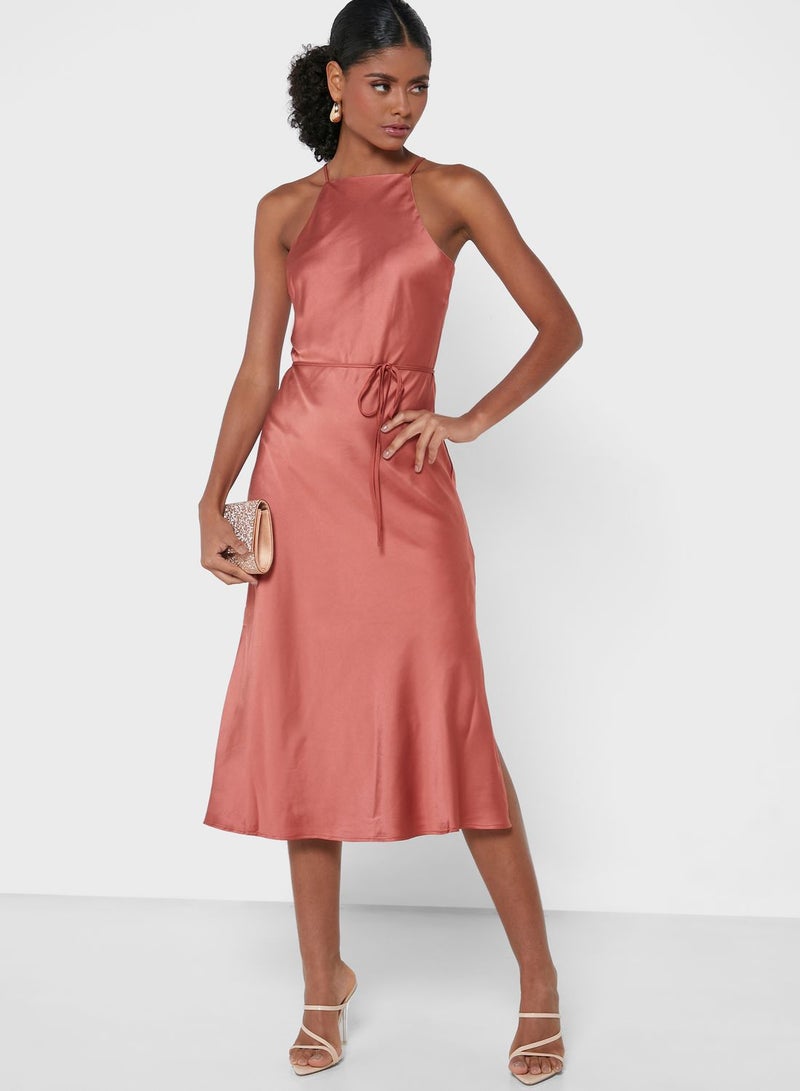 ذا فيفث فستان بياقة رسن - Image 4