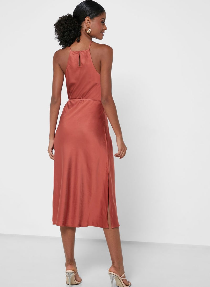 ذا فيفث فستان بياقة رسن - Image 2