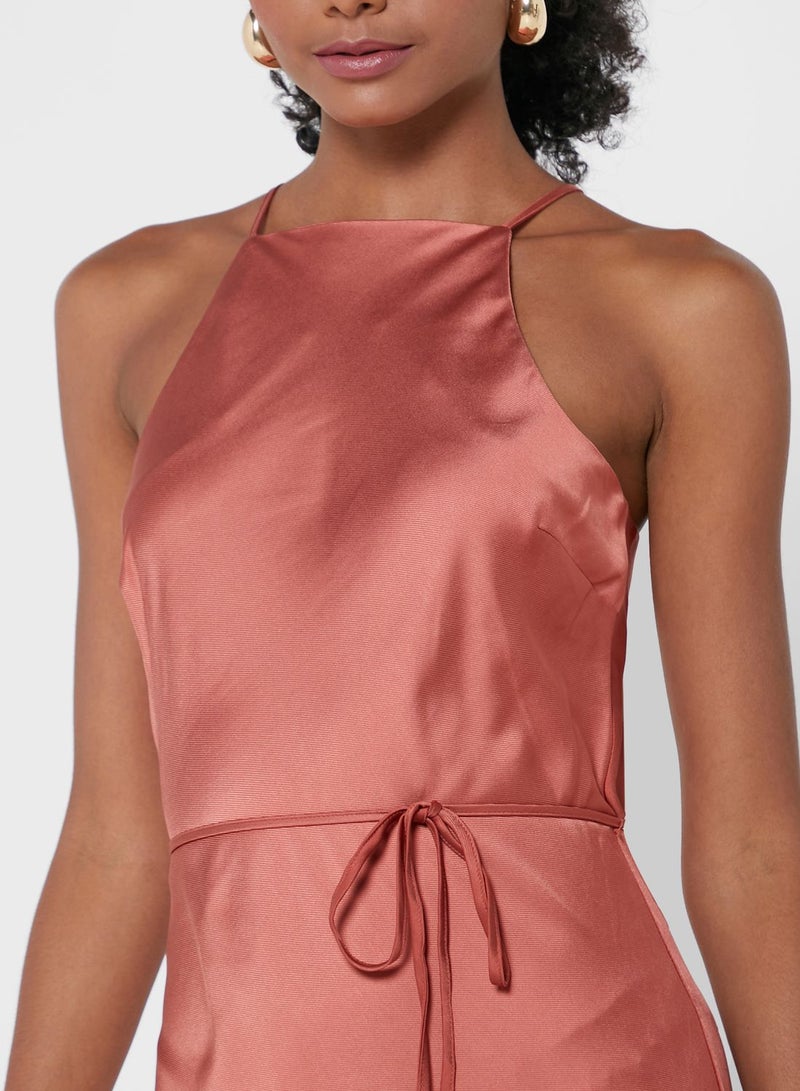 ذا فيفث فستان بياقة رسن - Image 3