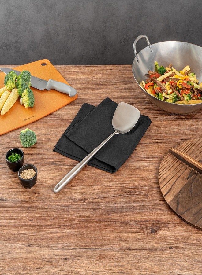 ريستورنت وير ملعقة ووك موتوموري مقاس 17 بوصة، ملعقة تقليب عريضة - فتحة تعليق، مقبض طويل جدًا، ملعقة طهي صينية من الفولاذ المقاوم للصدأ 304، قابلة للغسل في غسالة الأطباق، للتقليب والتحريك والقلي - أدوات المطاعم - Image 3