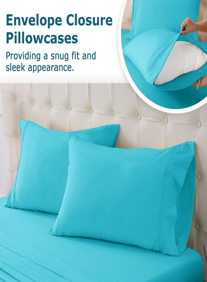 Homilay Queen Size Bed Sheet Set - 4-Piece Soft Microfiber Sheets with Deep Pockets, Cooling Technology, and Wrinkle-Free Pillowcase. Hotel-Quality, Durable Bedding, Capri - Image 5
