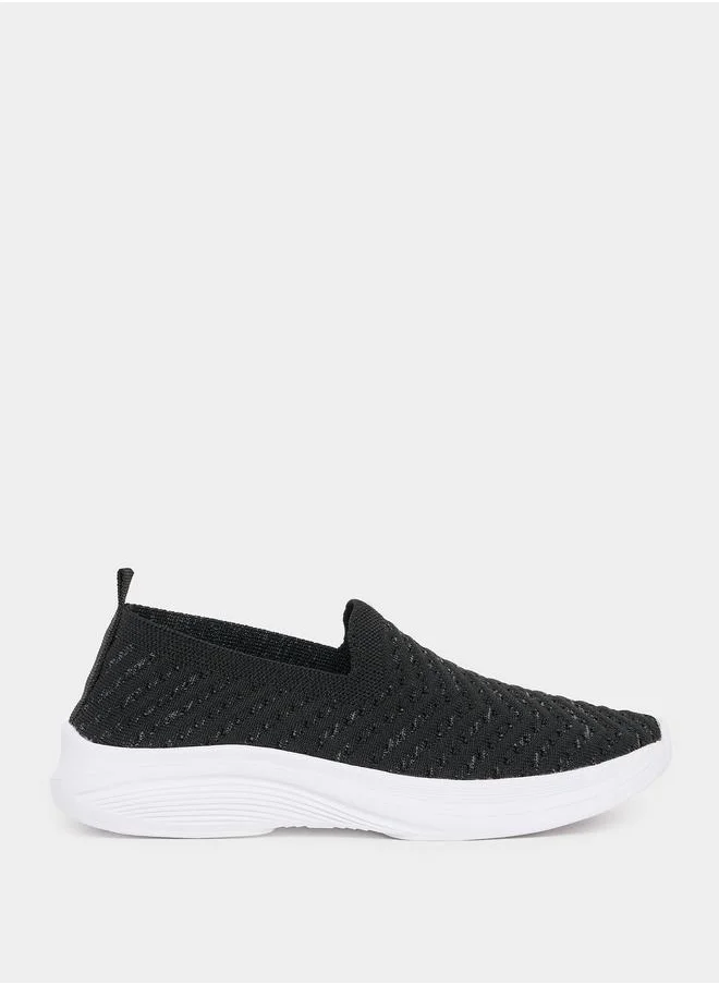 Styli Knitted Slip On Casual Shoes