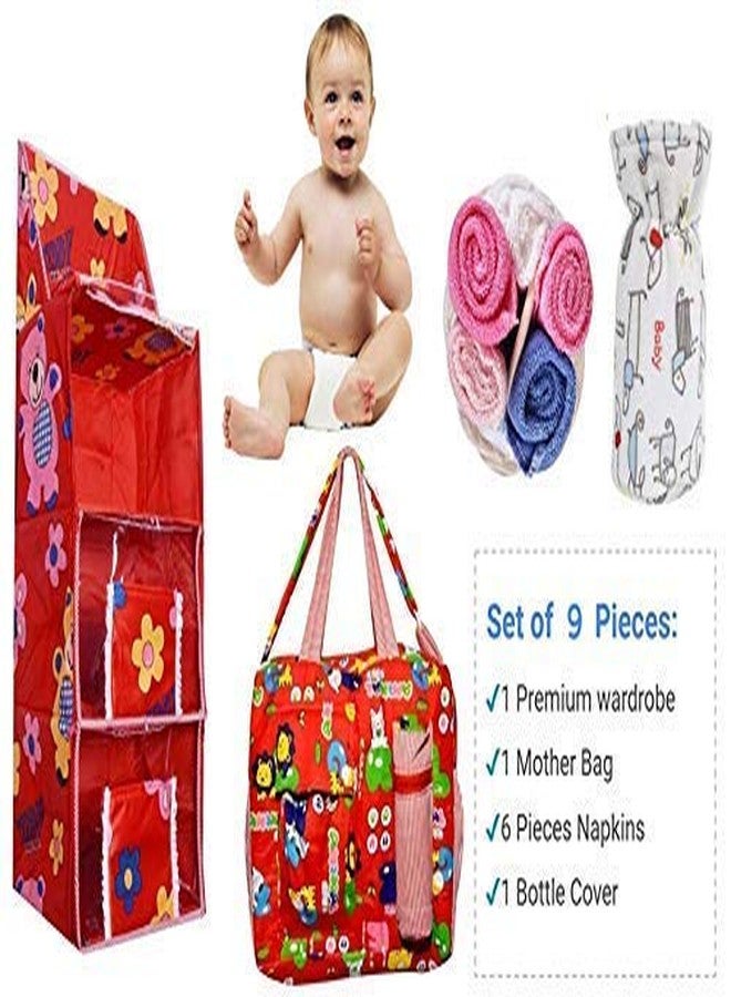 Unique Ideas New Born Baby Gift Set for 0-6 Month Baby (Clothes, Feeding, Bag and Toys) (9 Piece Set (Premium)) - Image 5