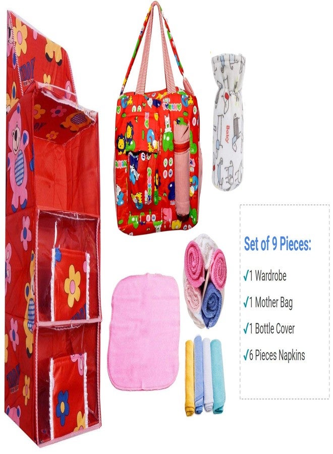 Unique Ideas New Born Baby Gift Set for 0-6 Month Baby (Clothes, Feeding, Bag and Toys) (9 Piece Set (Premium)) - Image 2