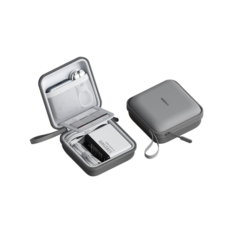 Hagibis Electronics Organizer Travel Case Cable Organizer Bag Pouch Portable Waterproof Carry Case for Cable ChargerPower Bank SD Card Mouse USB Flash Disk DPB01 Grey - Image 1