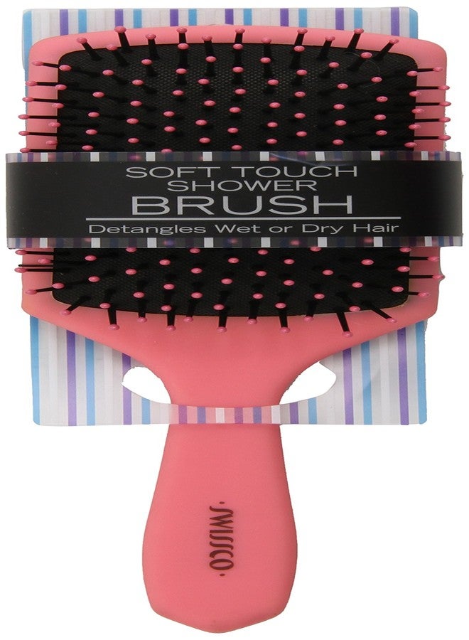 Swissco Soft Touch Paddle Shower Brush, Colors May Vary - Image 1
