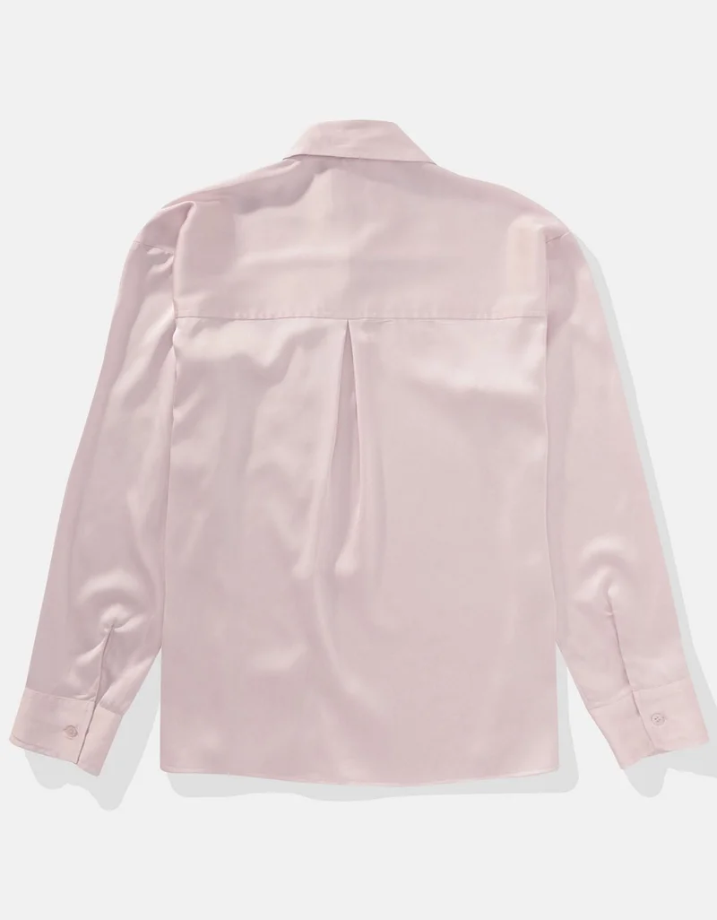 امريكان ايجل قميص ساتان بصف أزرار للإغلاق