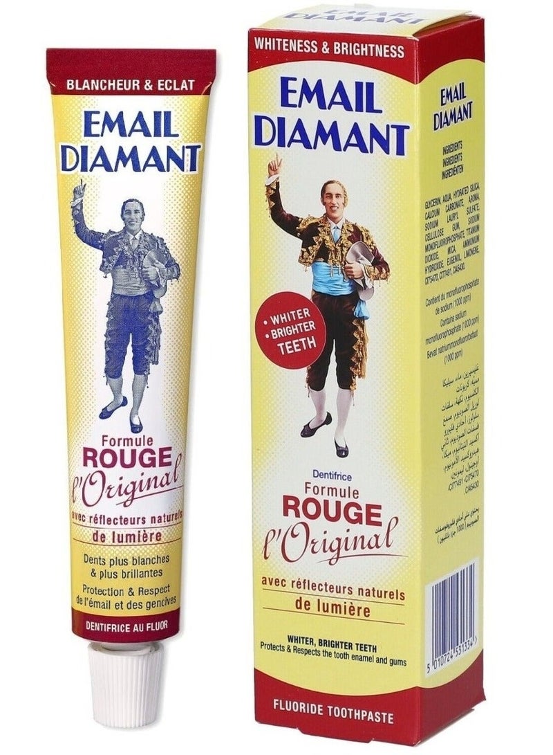 Email Diamant Dentifrice Formula Rouge 75ml - Image 4