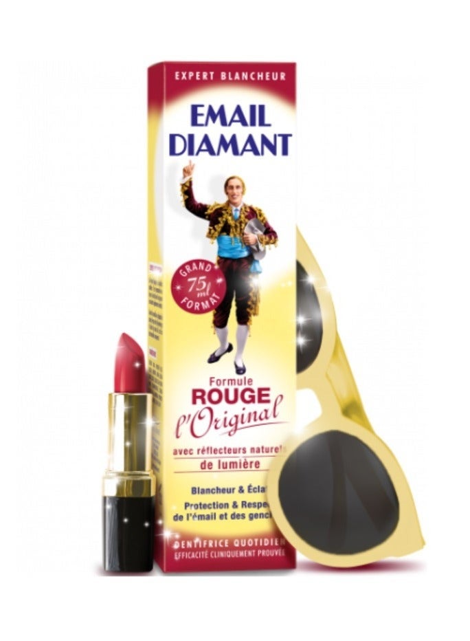 Email Diamant Dentifrice Formula Rouge 75ml - Image 3