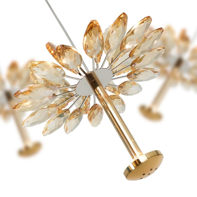 Harold Electricals Modern Sunburst Hanging Pendent Light Fixture for Living Room, Bedroom, Kitchen Island, café & Home Décor - Inbuilt LED (Pack of 2) - Image 5