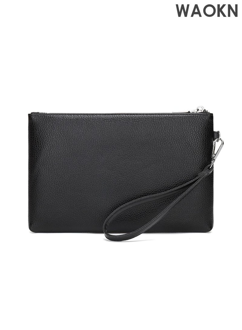 WAOKN Men's large capacity wallet, designed to be fashionable and versatile, featuring a deer head envelope wallet. Business leisure wallet, deer head pattern embossed printed wallet, minimalist textured leather fabric wallet. - Image 5