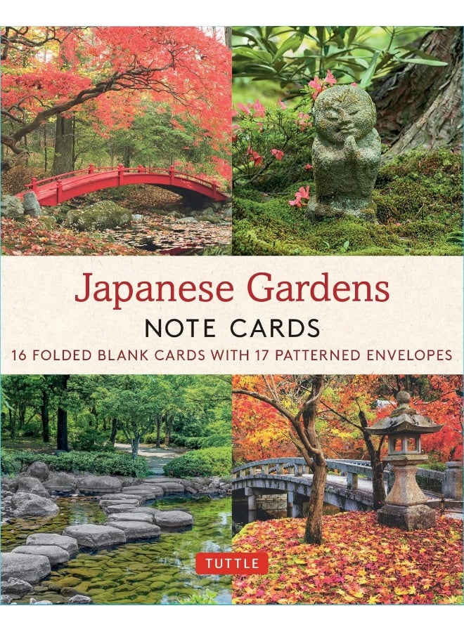Japanese Gardens, 16 Note Cards: 16 Different Blank Cards with Envelopes in a Keepsake Box! 