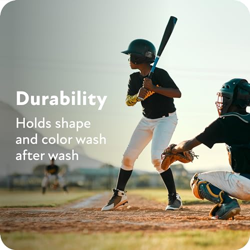Sof Sole Baseball/Softball Over-the-Calf Team Athletic Performance Socks (2 Pair), Large, Black - Image 2