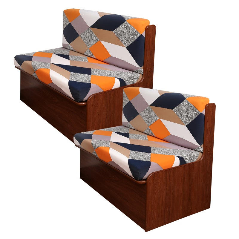 KRFOONN RV Dinette Cushion Covers Stretch Camper Cushions Cover Replacement Couch Cushion Slipcovers Washable Loveseat Slipcovers for Travel Trailer Couch Includes 2 Backrest Cover & 2 Bench Cover, 10 - Image 1