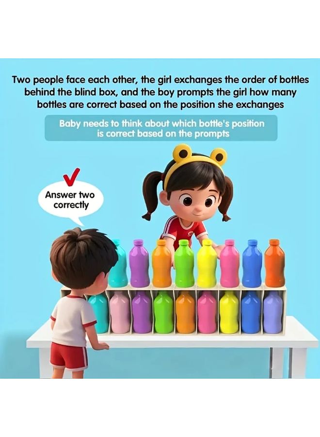 21pcs Bottle Color Challenge Game Set For Kids Memory And Logic Thinking Skills - Image 4