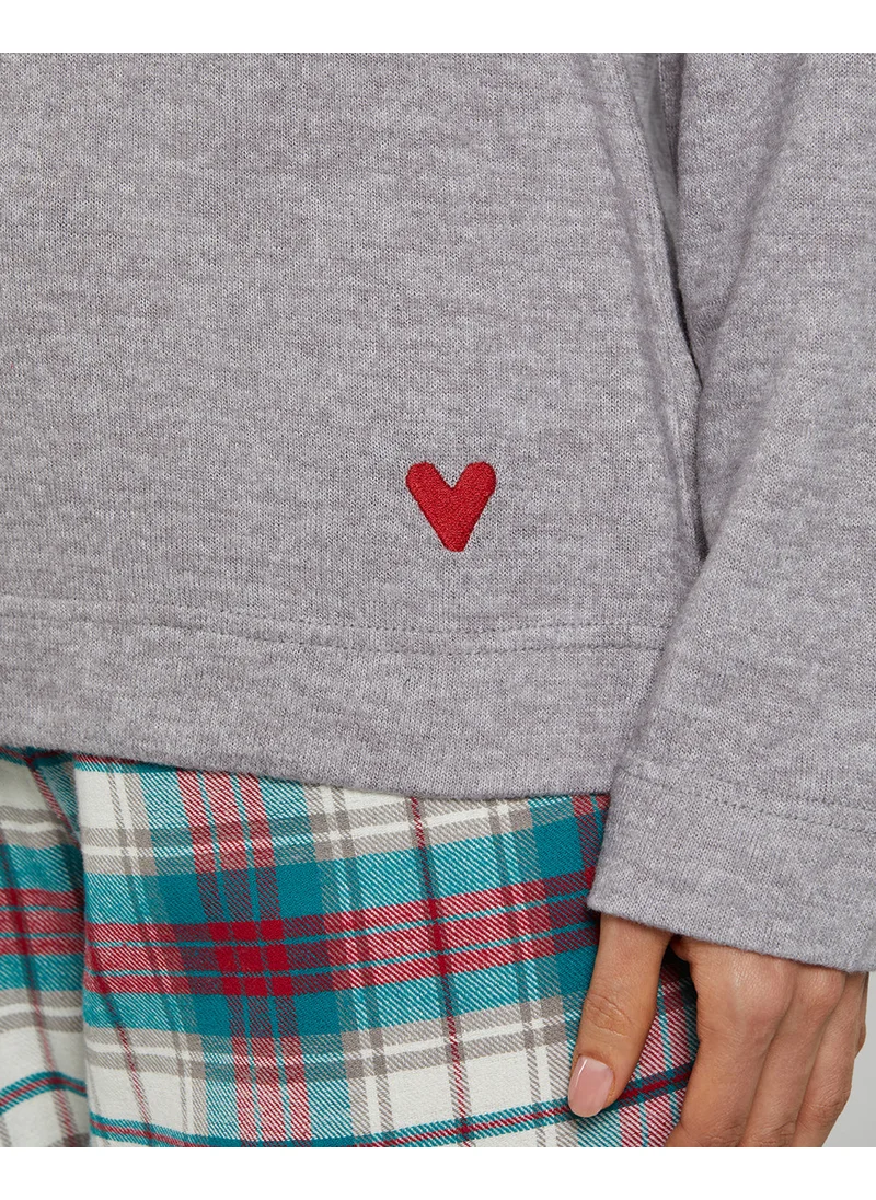 لا سينزا La Senza Fluffly Flannel Casual Pajama Set