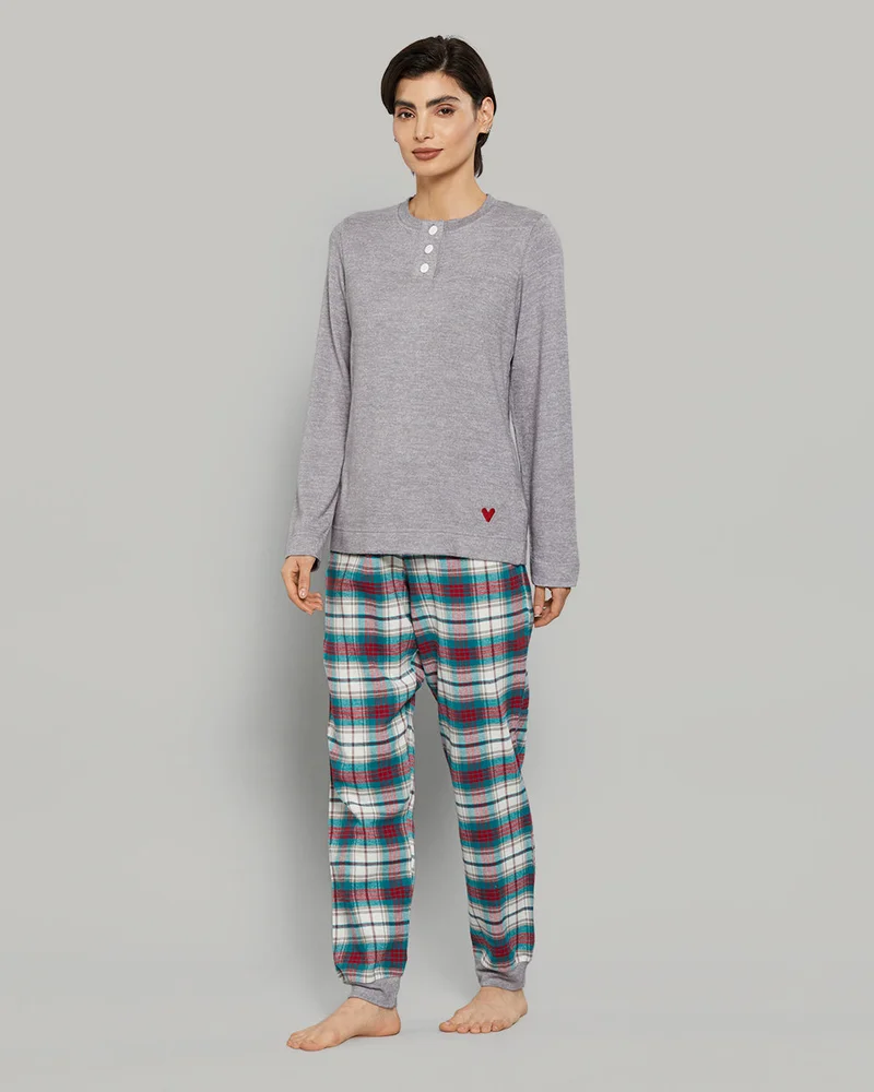 La Senza La Senza Fluffly Flannel Casual Pajama Set