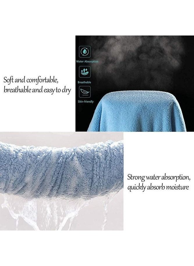 Generic - Hooded Baby Towel, Kids Bath Towels with Hood Blanket Bathrobe Coral Fleece Bathrobe for Boys Girls (Blue) - Image 1