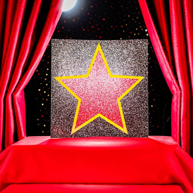 Geyee 100 Sheets Movie Walk Star Stickers Red Carpet Stickers with Black Marker Movie Theme Party Decorations Set Boulevard Star for Red Carpet Party Night Decorations - Image 4