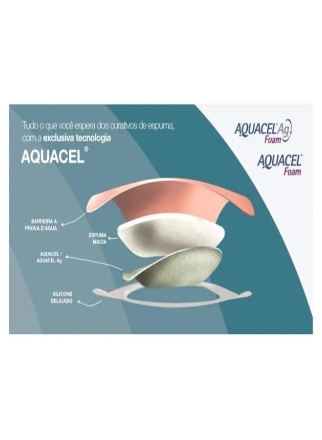 convatec Aquacel Nonadhesive Without Border Foam Dressing, 6 x 6 Inch, ConvaTec 420635, 1 Count - Image 4