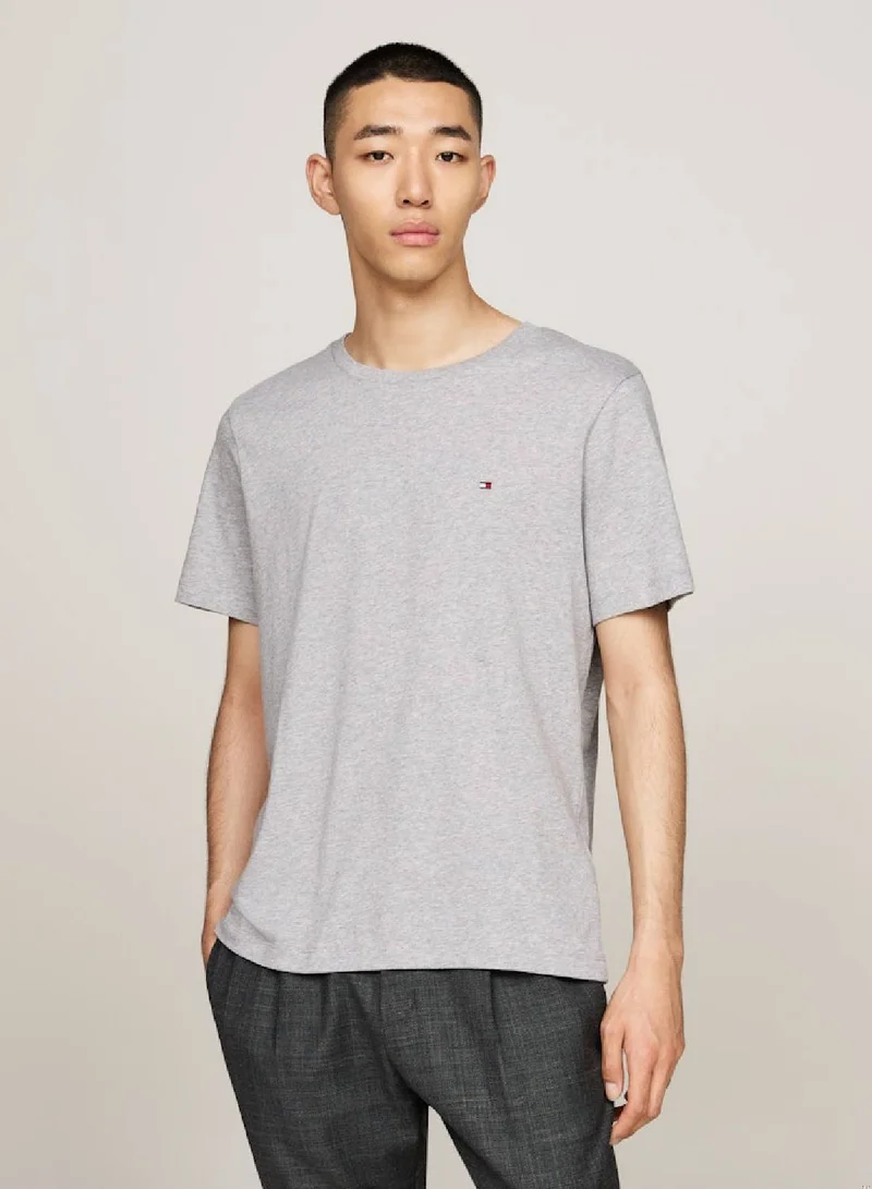 Crew Neck Heathered T-Shirt