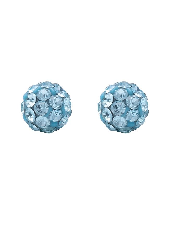 Studex 4.5MM Fireball - Aquamarine Allergy-Free Stainless Steel Ear Studs - Image 1