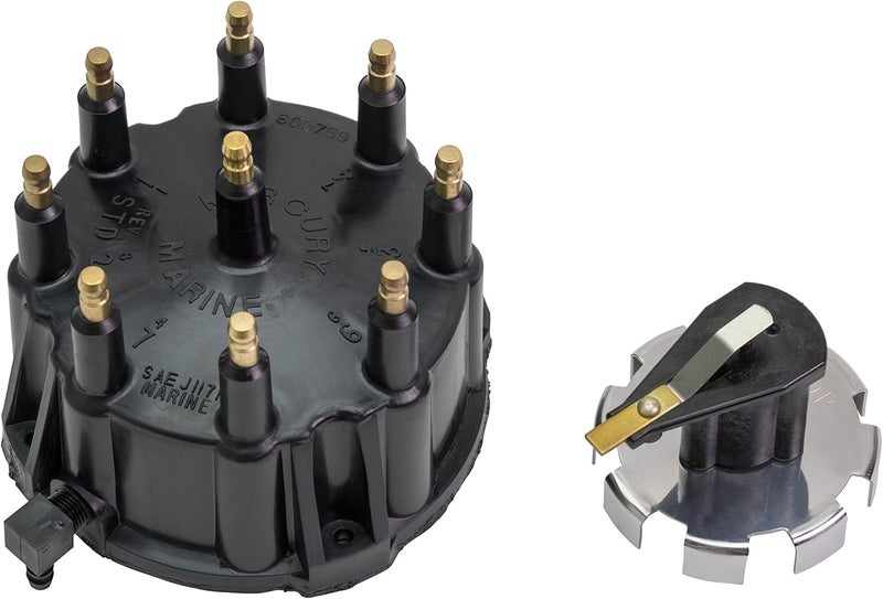 Quicksilver 805759Q3 Distributor Cap Kit for Marinized V8 Engines by General Motors w/Thunderbolt IV and V HEI Ignition Systems - Image 1